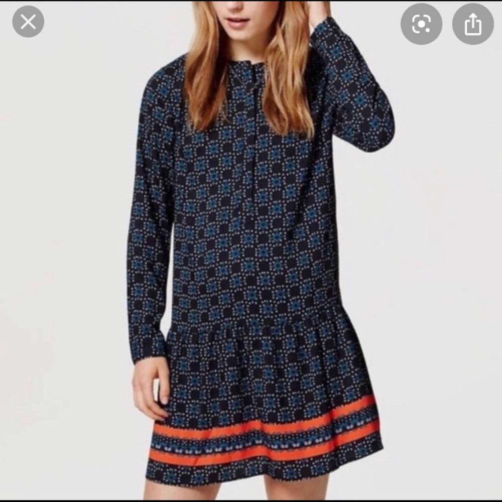 LOFT drop-waist dress